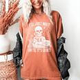 I'Ll Wait Until It's Quiet Tshirt Skeleton Teacher Halloween Women's Comfort Colors T-Shirt Yam I'Ll Wait Until It's Quiet Tshirt Skeleton Teacher Halloween Women's Comfort Colors T-Shirt Yam