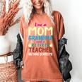 I'm Mom Grandma And A Retired Teacher Nothing Scares Me Men Women Women's Comfort Colors T-Shirt Yam