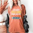 I'm Not Yelling This Is My PE Teacher Voice Women's Comfort Colors T-Shirt Yam I'm Not Yelling This Is My PE Teacher Voice Women's Comfort Colors T-Shirt Yam
