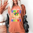I Am Their Voice They Are My Heart Autism Awareness Teacher Women's Comfort Colors T-Shirt Yam I Am Their Voice They Are My Heart Autism Awareness Teacher Women's Comfort Colors T-Shirt Yam