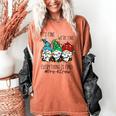 It's Fine We'Re Fine Gnome Pre-K Teacher Christmas Light For Men Women Women's Comfort Colors T-Shirt Yam