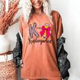 K Is For Kindergarten Teacher Coquette Bow Back To School Women's Comfort Colors T-Shirt Yam K Is For Kindergarten Teacher Coquette Bow Back To School Women's Comfort Colors T-Shirt Yam