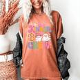 Kinder Boo Crew Kindergarten Teacher Student Halloween Women's Comfort Colors T-Shirt Yam