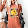 Kindergarten Squad Smile Face Teachers Kids Back To School Women's Comfort Colors T-Shirt Yam Kindergarten Squad Smile Face Teachers Kids Back To School Women's Comfort Colors T-Shirt Yam
