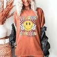 Kindergarten Teacher Team Hippie Smile Face Back To School Women's Comfort Colors T-Shirt Yam