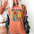 Leer Es Poder Cute Floral Boho Spanish Teacher Reading Women's Comfort Colors T-Shirt Yam Leer Es Poder Cute Floral Boho Spanish Teacher Reading Women's Comfort Colors T-Shirt Yam