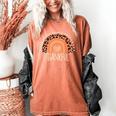 Leopard Rainbow Thankful Thanksgiving Teacher Women Kids Women's Comfort Colors T-Shirt Yam Leopard Rainbow Thankful Thanksgiving Teacher Women Kids Women's Comfort Colors T-Shirt Yam
