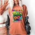 Let The Games Begin Fourth Grade Field Day 2025 Teacher Kid Women's Comfort Colors T-Shirt Yam Let The Games Begin Fourth Grade Field Day 2025 Teacher Kid Women's Comfort Colors T-Shirt Yam