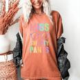 Little MISS SMARTY PANTS School Grad Teacher Last Day Women's Comfort Colors T-Shirt Yam