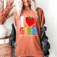 I Love STEM Student Teacher 1st Day Of School Back To School Women's Comfort Colors T-Shirt Yam I Love STEM Student Teacher 1st Day Of School Back To School Women's Comfort Colors T-Shirt Yam