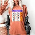 Math Teacher Halloween Costume Calculator Math Pun Women's Comfort Colors T-Shirt Yam Math Teacher Halloween Costume Calculator Math Pun Women's Comfort Colors T-Shirt Yam