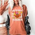 One Thankful Teacher Turkey Thanksgiving Teaching Women's Comfort Colors T-Shirt Yam One Thankful Teacher Turkey Thanksgiving Teaching Women's Comfort Colors T-Shirt Yam
