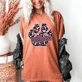 Panthers Paw Print Leopard Maroon Panther Pride Teacher Women's Comfort Colors T-Shirt Yam
