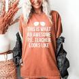 PE Teacher Sunglasses What Awesome Looks Like Women's Comfort Colors T-Shirt Yam