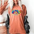 Peace Love Physical Education Tie Dye Sports PE Teacher Women's Comfort Colors T-Shirt Yam
