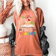 Pirate Teacher Halloween Skull Adult Women's Comfort Colors T-Shirt Yam