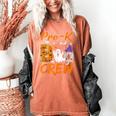 Pre K Boo Crew Teacher Student Halloween Pre Kindergarten Women's Comfort Colors T-Shirt Yam