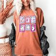 Preppy Spooky Teacher Halloween Ghost Coquette Bow Autumn Women's Comfort Colors T-Shirt Yam