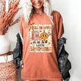 Pumpkin Teacher Preppy Fall In Love With Learning Autumn Women's Comfort Colors T-Shirt Yam