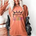 Queen Of My Classroom Colorful Teacher For Men Women Women's Comfort Colors T-Shirt Yam Queen Of My Classroom Colorful Teacher For Men Women Women's Comfort Colors T-Shirt Yam