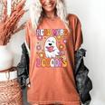 Read More Books Groovy Halloween Teacher Women Women's Comfort Colors T-Shirt Yam
