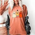 Retro Pencil Ghost Boo Spooky Teacher Halloween Costume Women's Comfort Colors T-Shirt Yam Retro Pencil Ghost Boo Spooky Teacher Halloween Costume Women's Comfort Colors T-Shirt Yam