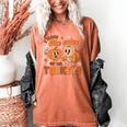 Retro I Teach The Cutest Turkey Thanksgiving Pumpkin Teacher Women's Comfort Colors T-Shirt Yam Retro I Teach The Cutest Turkey Thanksgiving Pumpkin Teacher Women's Comfort Colors T-Shirt Yam