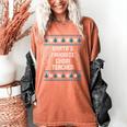 Santas Favorite Choir Teacher Christmas Women's Comfort Colors T-Shirt Yam Santas Favorite Choir Teacher Christmas Women's Comfort Colors T-Shirt Yam