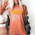 Scary Key Signature Boo Music Halloween Musician Teacher Men Women Women's Comfort Colors T-Shirt Yam Scary Key Signature Boo Music Halloween Musician Teacher Men Women Women's Comfort Colors T-Shirt Yam