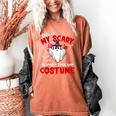 This Is My Scary Science Teacher Costume Ghost Halloween Women's Comfort Colors T-Shirt Yam This Is My Scary Science Teacher Costume Ghost Halloween Women's Comfort Colors T-Shirt Yam