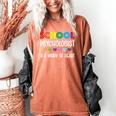 School Psychologist Is a Work Of Heart Teacher LSSP Doctor Women's Comfort Colors T-Shirt Yam