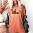 Science Teacher Horror Fall Coffee Halloween Pumpkin Autumn Women's Comfort Colors T-Shirt Yam
