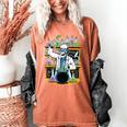 Skeleton Mad Scientist Halloween Costume Science Teacher Women's Comfort Colors T-Shirt Yam Skeleton Mad Scientist Halloween Costume Science Teacher Women's Comfort Colors T-Shirt Yam
