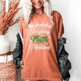 Sleighing Math Problem Xmas In Math Teacher Christmas Men Women Women's Comfort Colors T-Shirt Yam