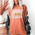 Special Education Advocate Love Support SPED Teacher Women's Comfort Colors T-Shirt Yam Special Education Advocate Love Support SPED Teacher Women's Comfort Colors T-Shirt Yam