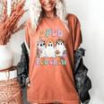 SPED Boo Crew Halloween Floral Ghost Special Ed SPED Teacher For Men Women Kids Women's Comfort Colors T-Shirt Yam