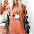Spooky Para Crew Ghost Halloween Paraprofessional Teacher Women's Comfort Colors T-Shirt Yam Spooky Para Crew Ghost Halloween Paraprofessional Teacher Women's Comfort Colors T-Shirt Yam