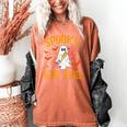 Spooky Science Teacher Ghost Halloween School Women Women's Comfort Colors T-Shirt Yam