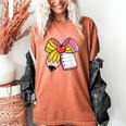 Student Teacher Coquette Bow Pencil Back To School First Day Women's Comfort Colors T-Shirt Yam