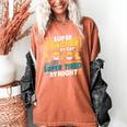 Super Teacher By Day Super Tired By Night Superheroes School Women's Comfort Colors T-Shirt Yam