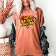 Super Teacher's Assistant Educational Superhero Women's Comfort Colors T-Shirt Yam Super Teacher's Assistant Educational Superhero Women's Comfort Colors T-Shirt Yam