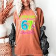 I Survived 67 Days Of School 67 Meme Science Teacher Women's Comfort Colors T-Shirt Yam I Survived 67 Days Of School 67 Meme Science Teacher Women's Comfort Colors T-Shirt Yam