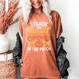 I Teach The Cutest Pumpkins Tshirt Halloween Teacher Women's Comfort Colors T-Shirt Yam I Teach The Cutest Pumpkins Tshirt Halloween Teacher Women's Comfort Colors T-Shirt Yam