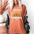 I Teach The Cutest Pumpkins In The Patch Halloween Teacher Women's Comfort Colors T-Shirt Yam I Teach The Cutest Pumpkins In The Patch Halloween Teacher Women's Comfort Colors T-Shirt Yam