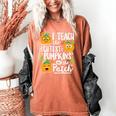 I Teach The Cutest Pumpkins In The Patch Teacher Women's Comfort Colors T-Shirt Yam I Teach The Cutest Pumpkins In The Patch Teacher Women's Comfort Colors T-Shirt Yam
