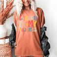 I Teach In My Pajamas Retro Groovy Teacher Humor Women's Comfort Colors T-Shirt Yam I Teach In My Pajamas Retro Groovy Teacher Humor Women's Comfort Colors T-Shirt Yam