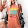 I Teach Second Grade Superheroes Teacher Superhero Women's Comfort Colors T-Shirt Yam