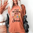 I Teach Tiny Humans About Jesus Sunday School Teacher Women's Comfort Colors T-Shirt Yam
