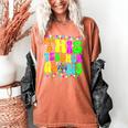 This Teacher 80s 90s Teachers's Day Glows Last Day Of School Women's Comfort Colors T-Shirt Yam