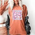 Teacher Bow Pencil Flowers Teacher Back To School Women's Comfort Colors T-Shirt Yam